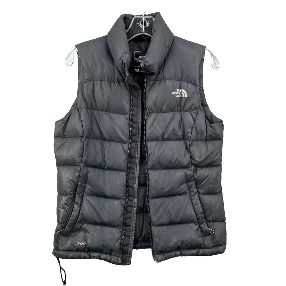 North Face 700 Goose Down Puffer Vest Women's Small Gorpcore Camp *Broken Zipper